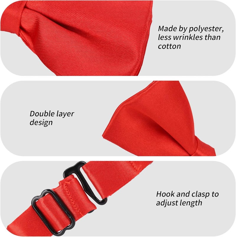 Eshwb Kids Bow Tie, Classic Solid Color Pre-Tied Bow Tie Adjustable Neck Bowtie for Boys Wedding Parties - Image 3